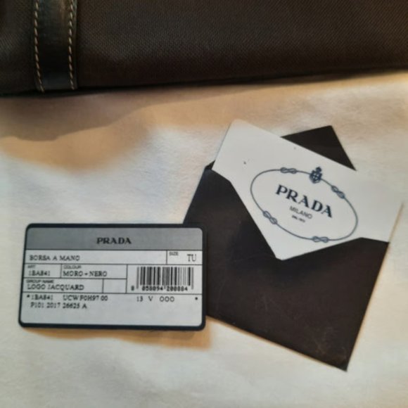 PRADA Jacquard Logo Satchel - Picture 14 of 14